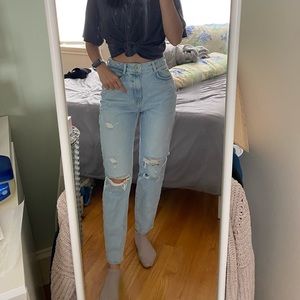 Zara mom jeans